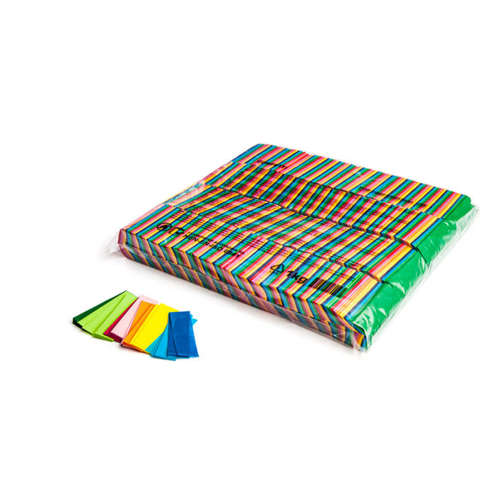 MagicFX - Slowfall confetti rectangles 55 x 17 mm - Multicolour